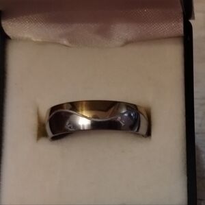 New Mens Stainless Steel Wedding Band Ring Size 7 3/4